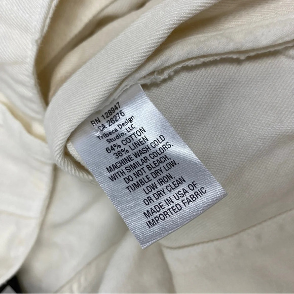 Nili Lotan Luna Eggshell Pants Size 10 NWT $355 - Picture 7 of 11